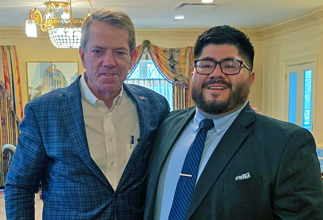 Image of Nebraska Governor and Victor Munoz