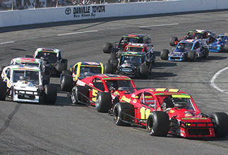 Modifieds racing at South Boston Speedway in Virginia. Photo courtesy of NASCAR.