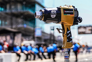 Pit equipment on pit lane at Indianapolis Motor Speedway.